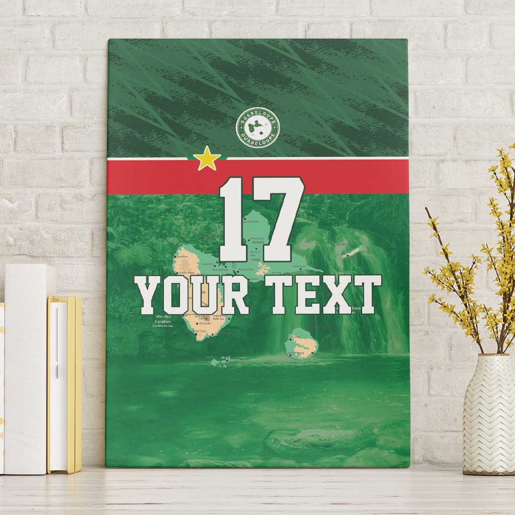 Custom Guadelope Football Canvas Wall Art Basse Terre Green Style