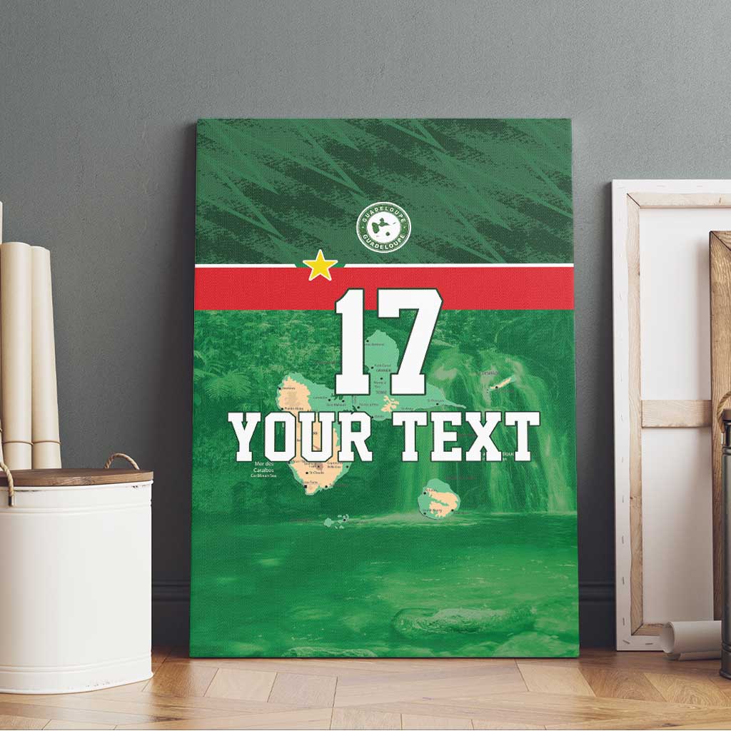 Custom Guadelope Football Canvas Wall Art Basse Terre Green Style