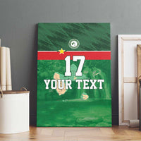 Custom Guadelope Football Canvas Wall Art Basse Terre Green Style