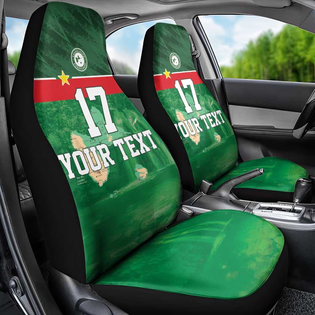 Custom Guadelope Football Car Seat Cover Basse Terre Green Style
