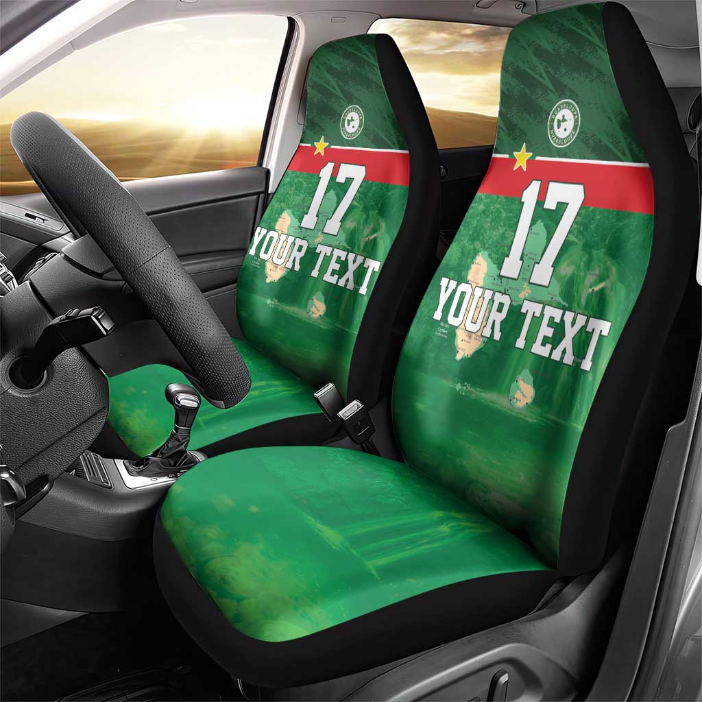 Custom Guadelope Football Car Seat Cover Basse Terre Green Style