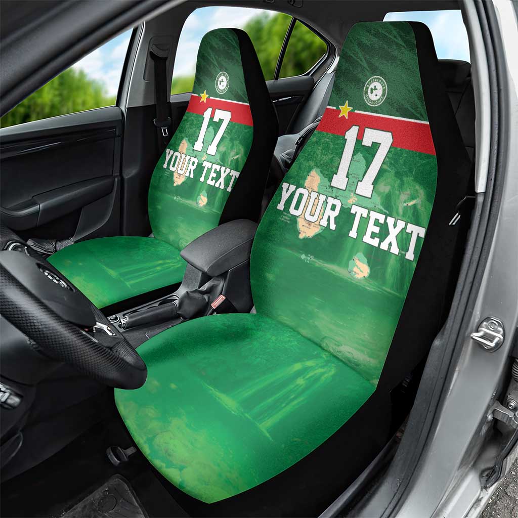 Custom Guadelope Football Car Seat Cover Basse Terre Green Style