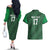 Custom Guadelope Football Couples Matching Off The Shoulder Long Sleeve Dress and Hawaiian Shirt Basse Terre Green Style