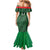 Custom Guadelope Football Family Matching Mermaid Dress and Hawaiian Shirt Basse Terre Green Style