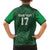 Custom Guadelope Football Family Matching Off The Shoulder Long Sleeve Dress and Hawaiian Shirt Basse Terre Green Style