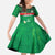 Custom Guadelope Football Family Matching Off The Shoulder Long Sleeve Dress and Hawaiian Shirt Basse Terre Green Style