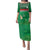 Custom Guadelope Football Family Matching Puletasi and Hawaiian Shirt Basse Terre Green Style