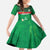 Custom Guadelope Football Family Matching Short Sleeve Bodycon Dress and Hawaiian Shirt Basse Terre Green Style