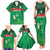 Custom Guadelope Football Family Matching Tank Maxi Dress and Hawaiian Shirt Basse Terre Green Style