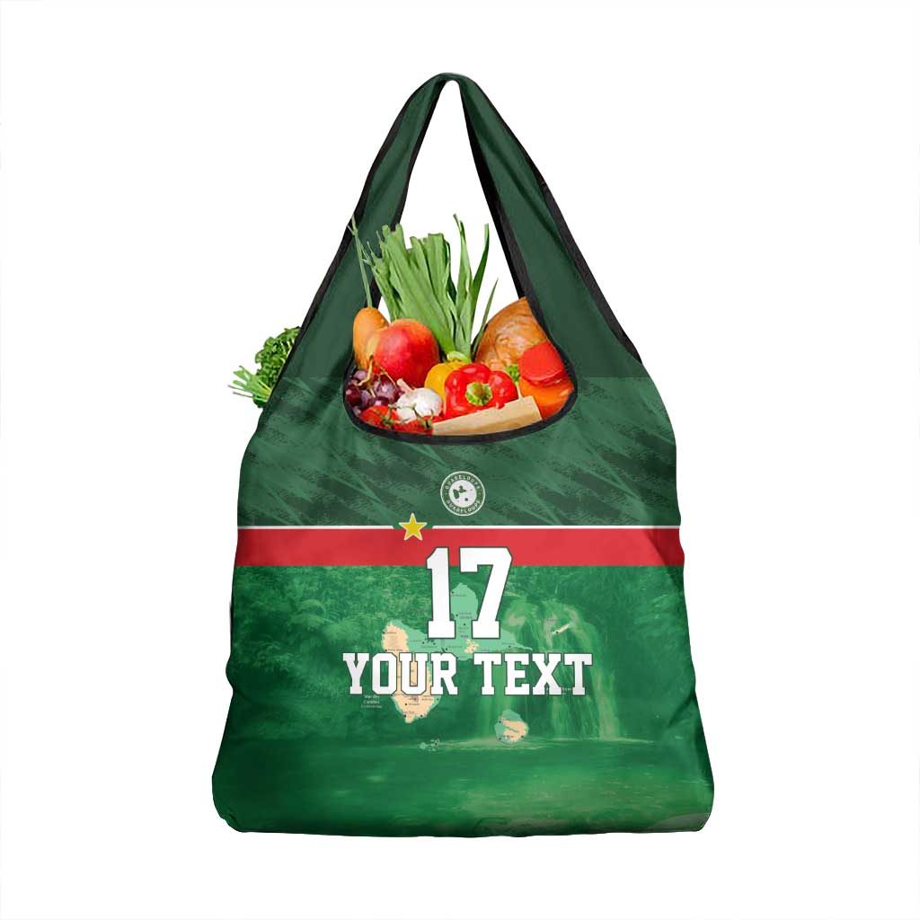 Custom Guadelope Football Grocery Bag Basse Terre Green Style
