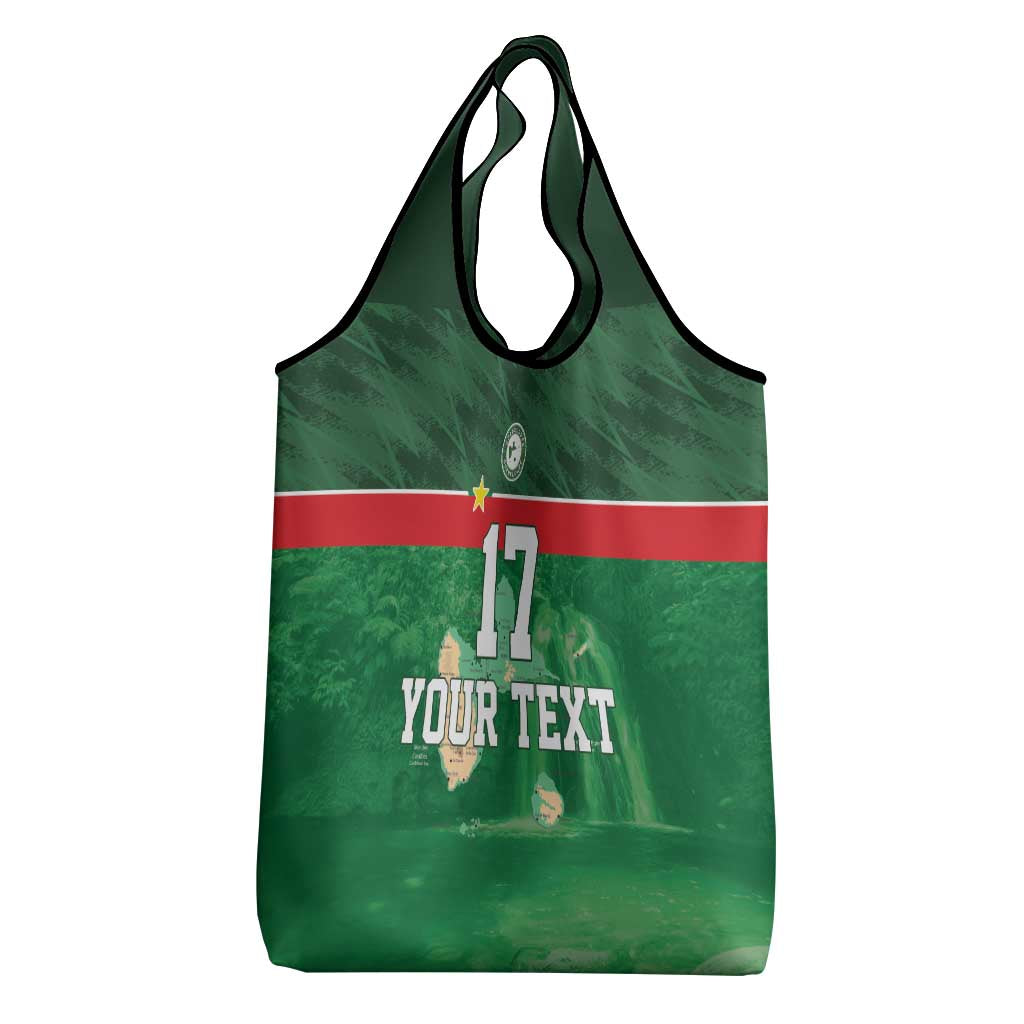 Custom Guadelope Football Grocery Bag Basse Terre Green Style