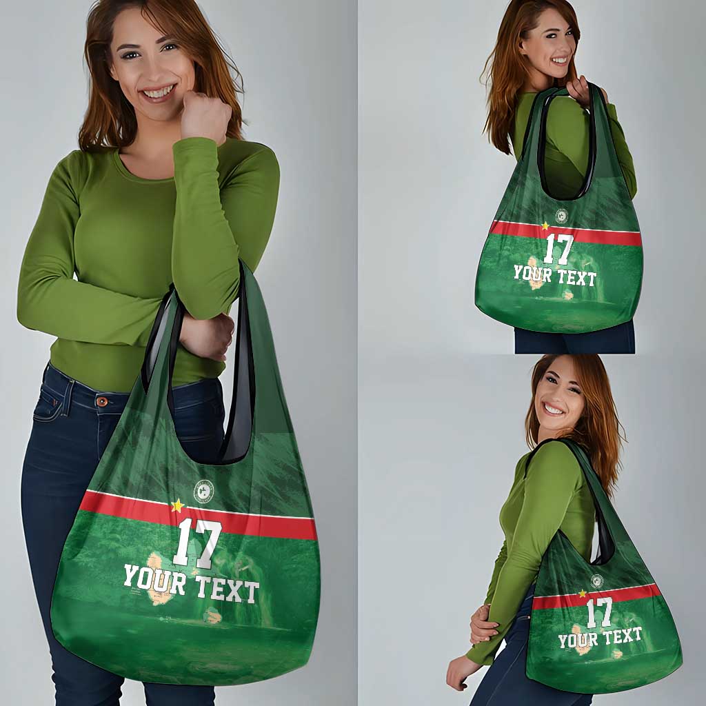 Custom Guadelope Football Grocery Bag Basse Terre Green Style