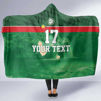 Custom Guadelope Football Hooded Blanket Basse Terre Green Style