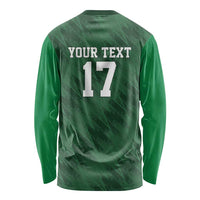 Custom Guadelope Football Long Sleeve Shirt Basse Terre Green Style