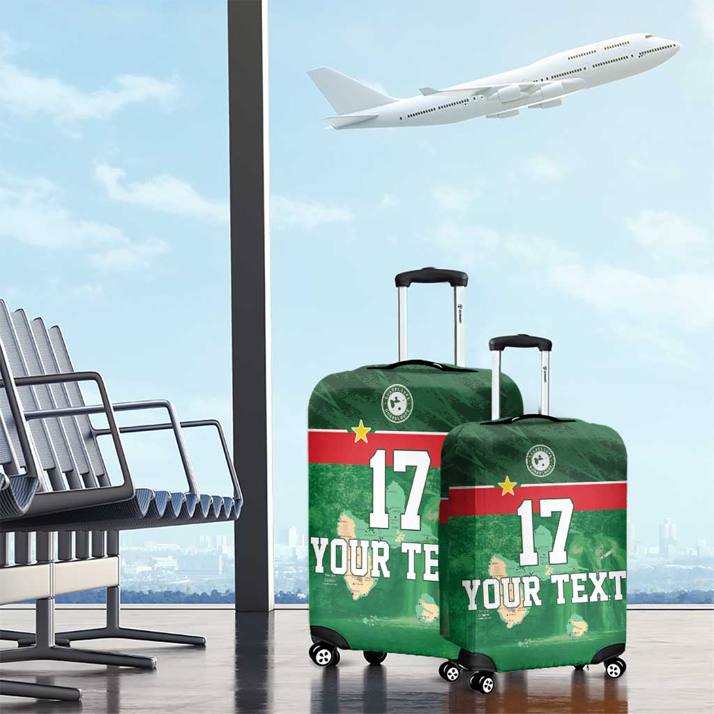 Custom Guadelope Football Luggage Cover Basse Terre Green Style