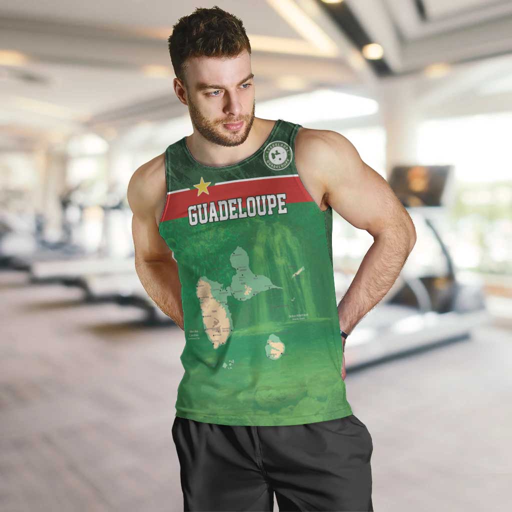 Custom Guadelope Football Men Tank Top Basse Terre Green Style