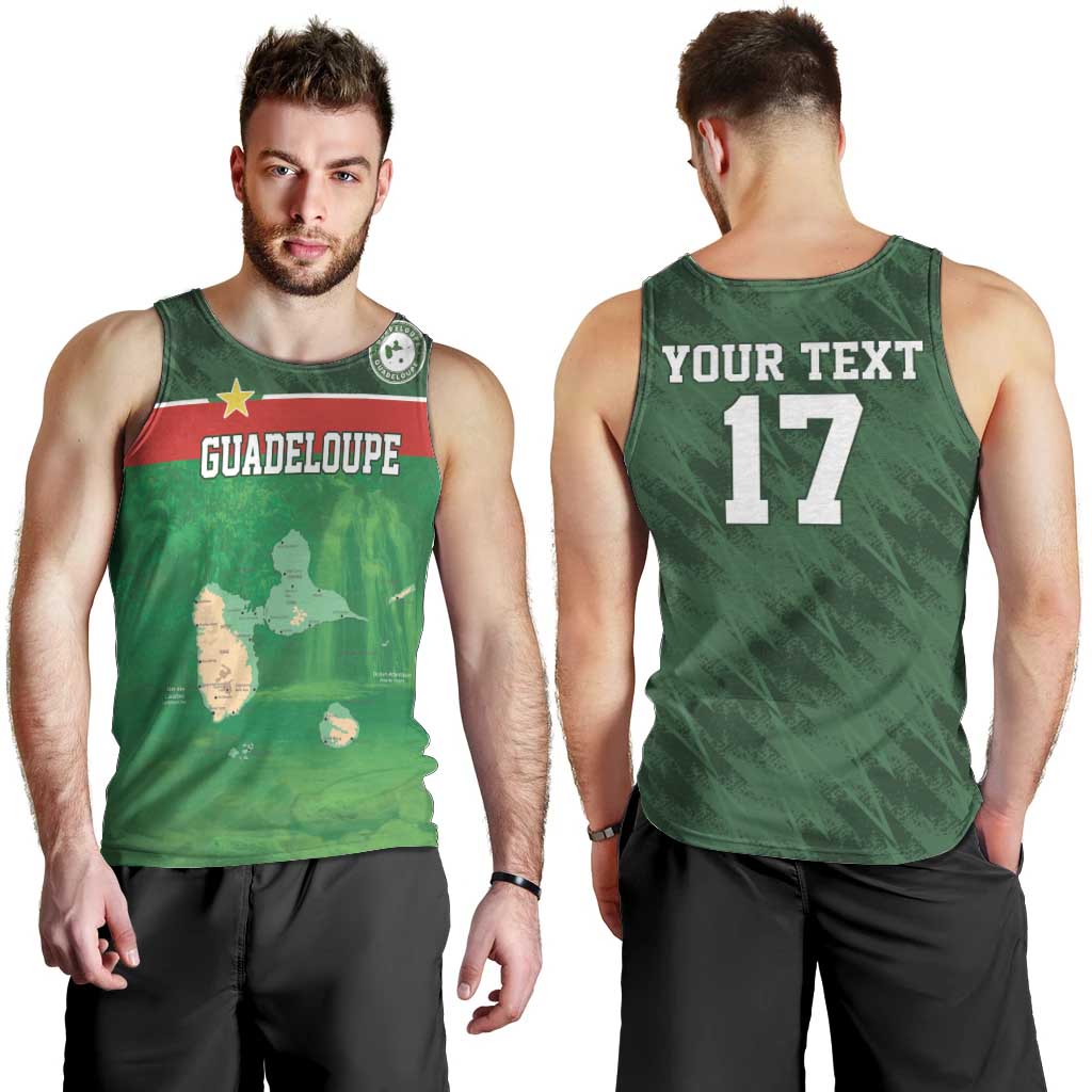 Custom Guadelope Football Men Tank Top Basse Terre Green Style