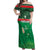 Custom Guadelope Football Off Shoulder Maxi Dress Basse Terre Green Style