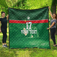 Custom Guadelope Football Quilt Basse Terre Green Style