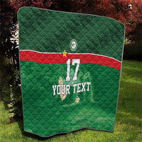 Custom Guadelope Football Quilt Basse Terre Green Style