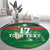 Custom Guadelope Football Round Carpet Basse Terre Green Style