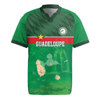 Custom Guadelope Football Rugby Jersey Basse Terre Green Style