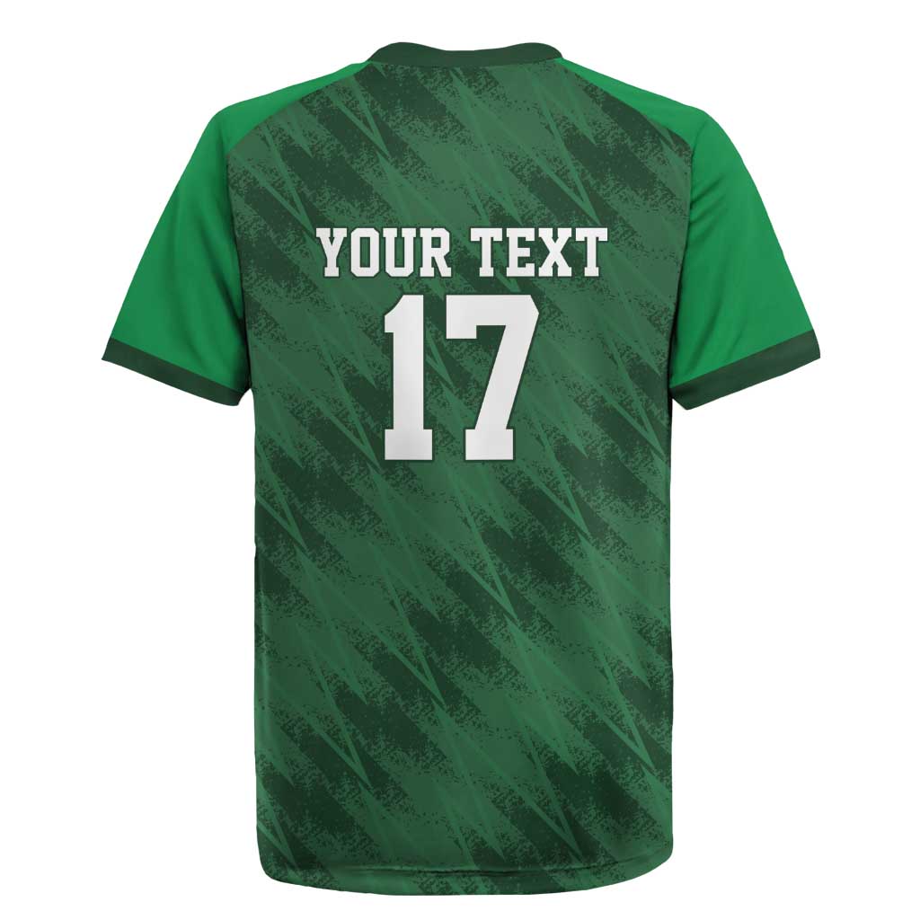 Custom Guadelope Football Rugby Jersey Basse Terre Green Style