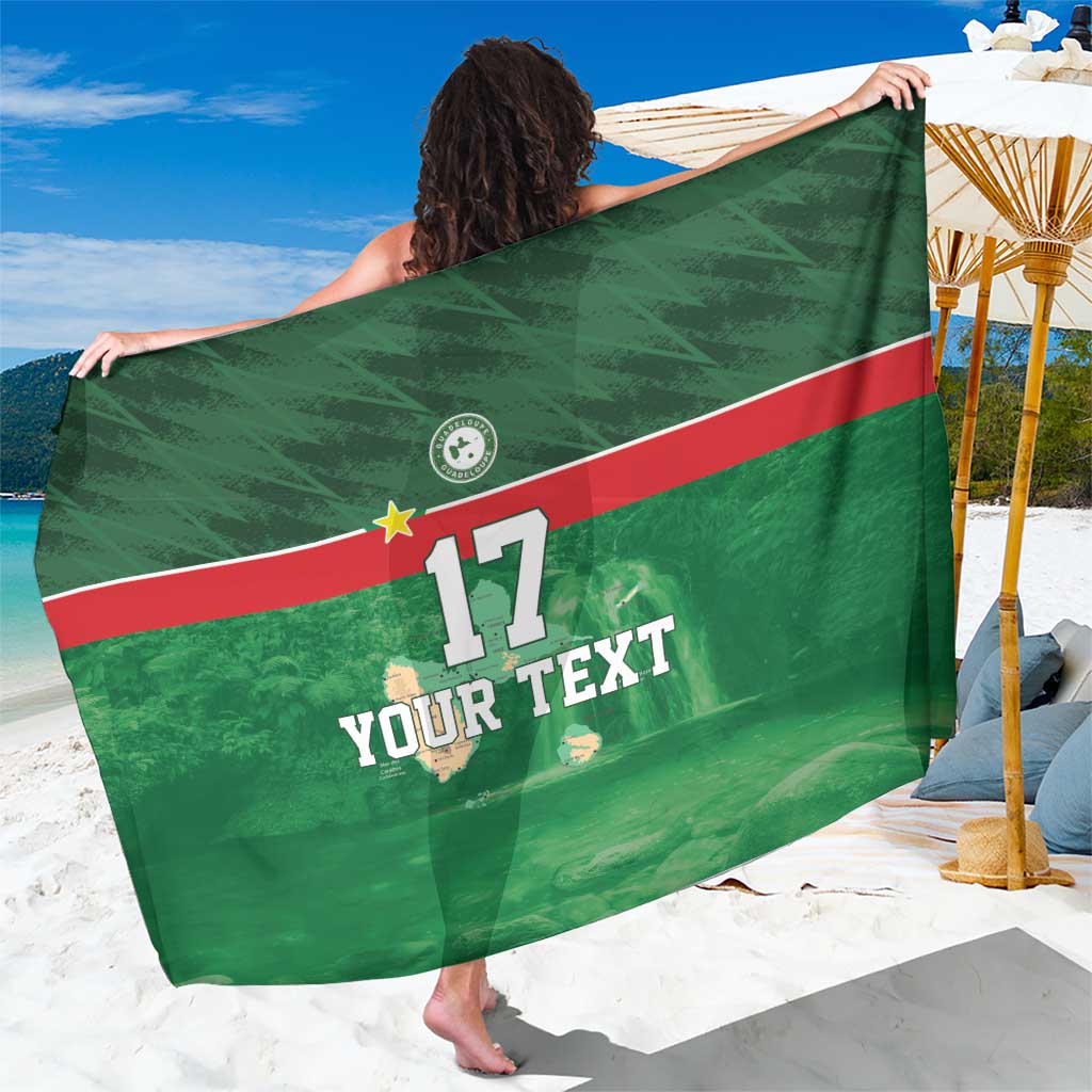 Custom Guadelope Football Sarong Basse Terre Green Style