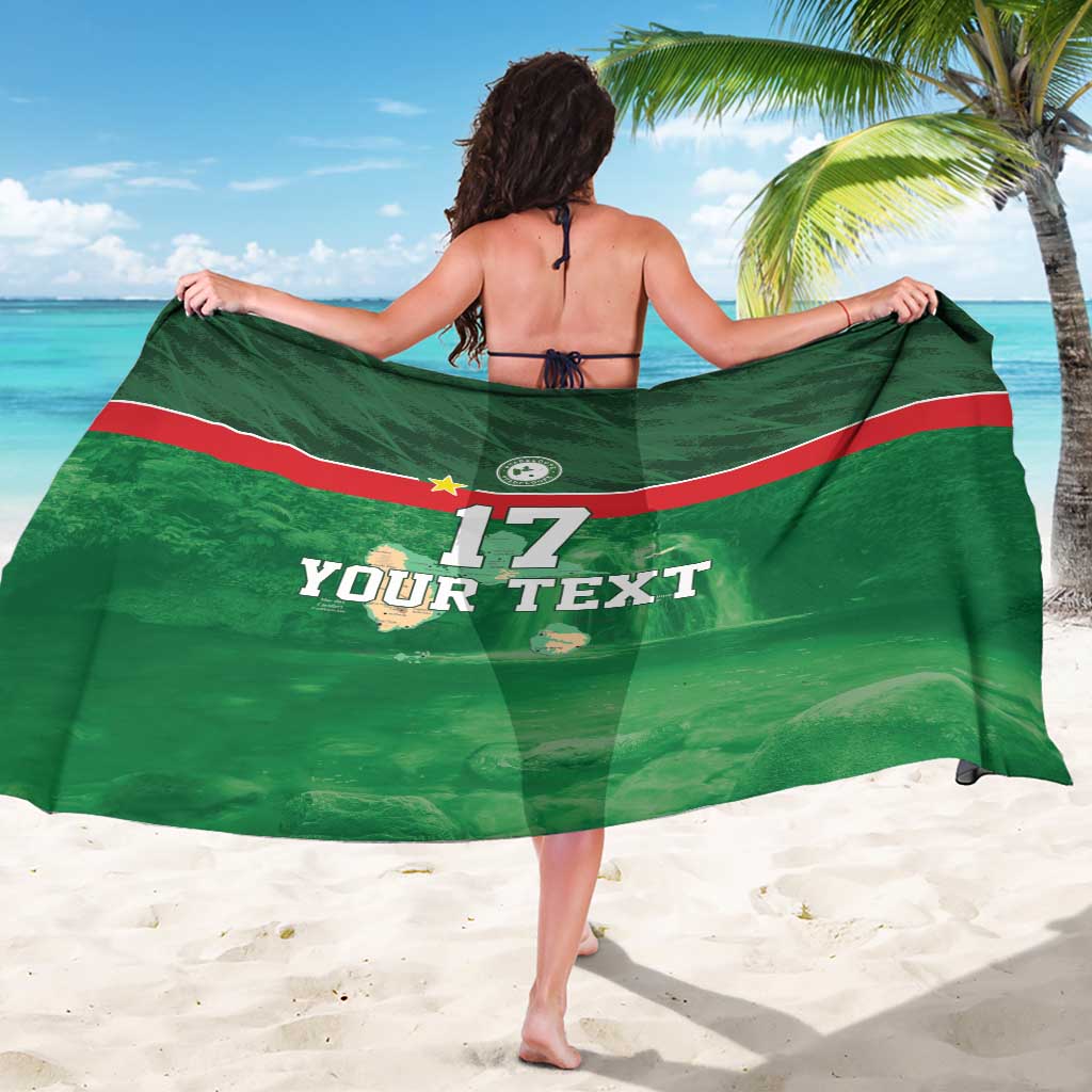 Custom Guadelope Football Sarong Basse Terre Green Style