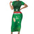 Custom Guadelope Football Short Sleeve Bodycon Dress Basse Terre Green Style