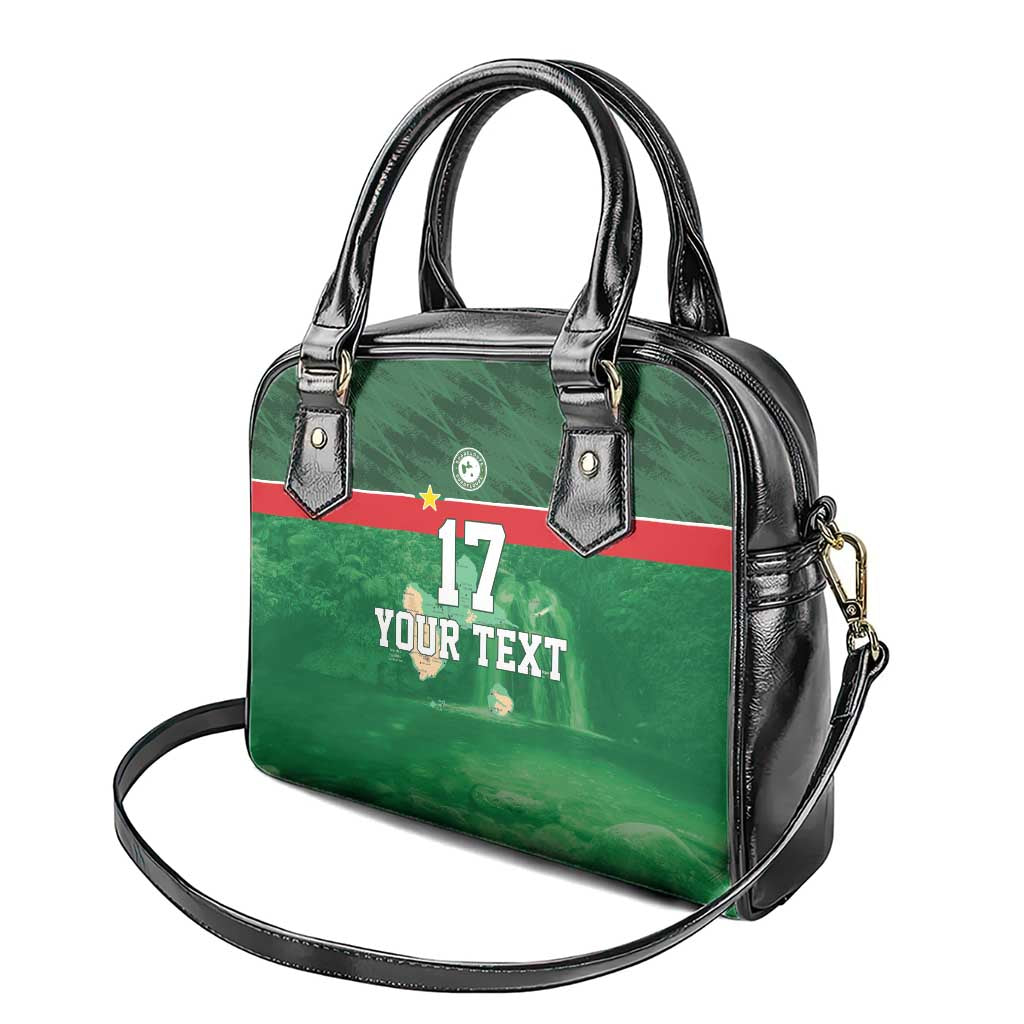 Custom Guadelope Football Shoulder Handbag Basse Terre Green Style