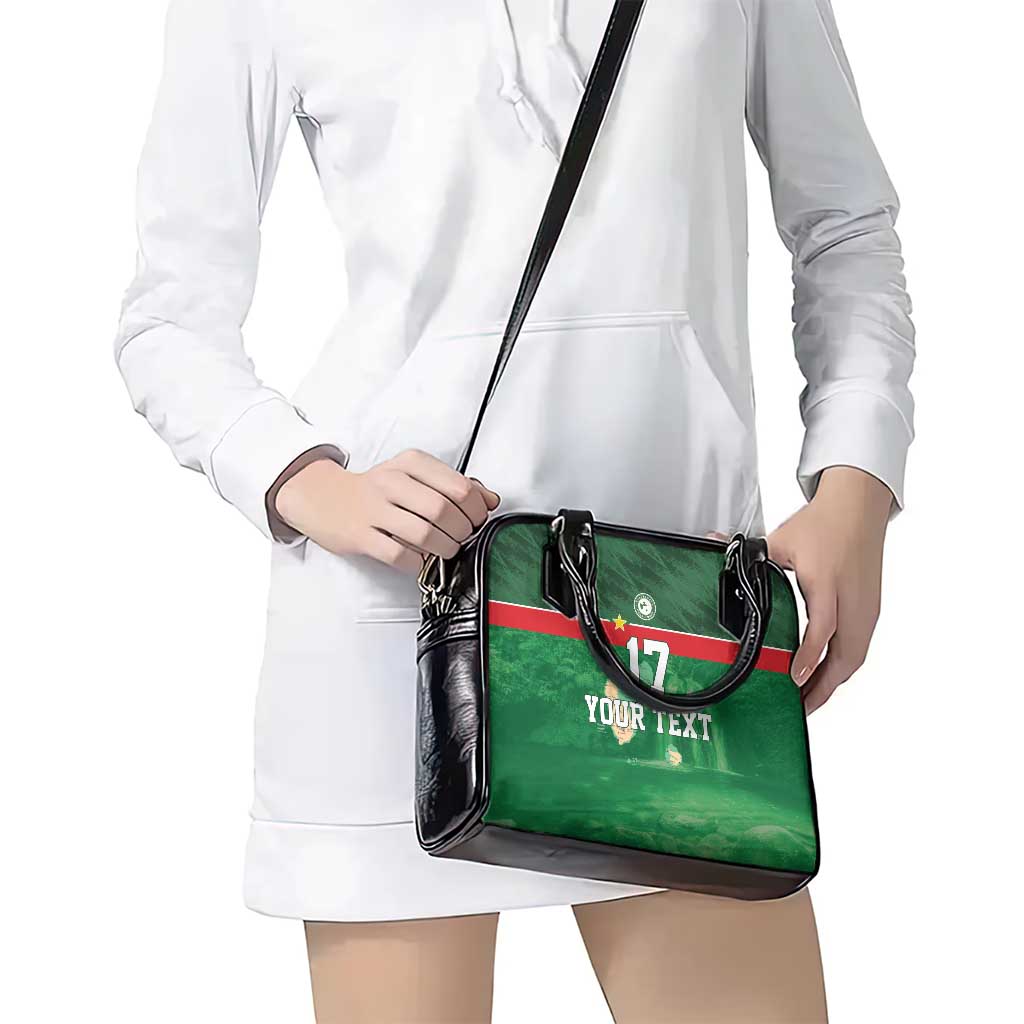 Custom Guadelope Football Shoulder Handbag Basse Terre Green Style