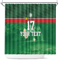 Custom Guadelope Football Shower Curtain Basse Terre Green Style