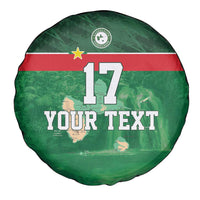 Custom Guadelope Football Spare Tire Cover Basse Terre Green Style