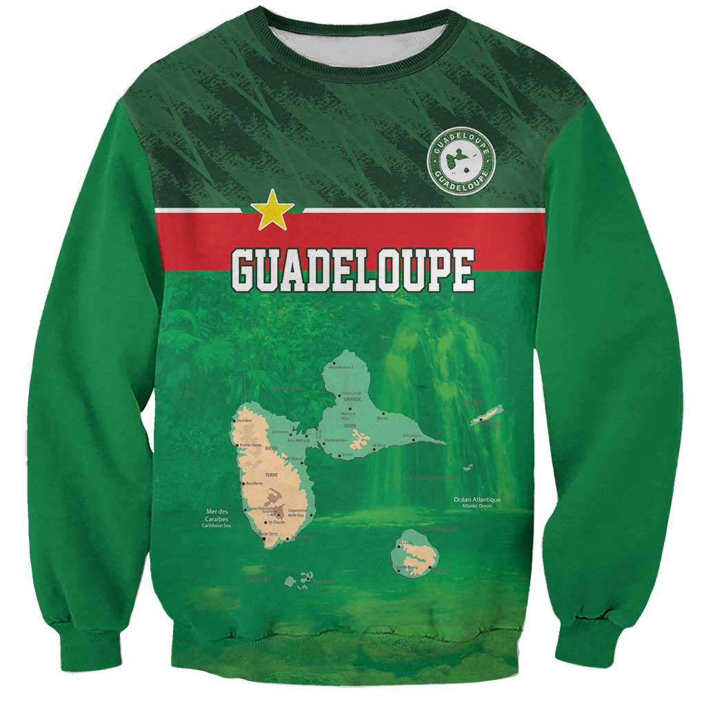 Custom Guadelope Football Sweatshirt Basse Terre Green Style