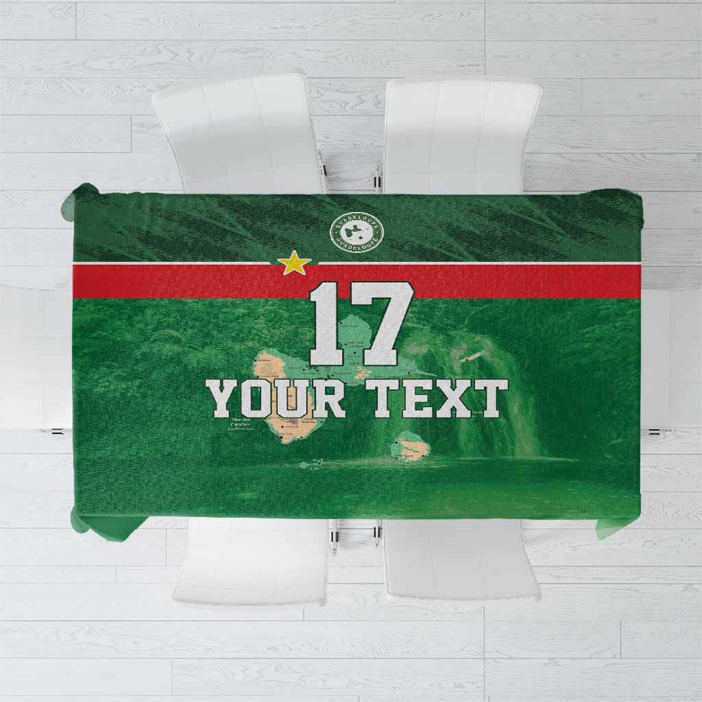 Custom Guadelope Football Tablecloth Basse Terre Green Style