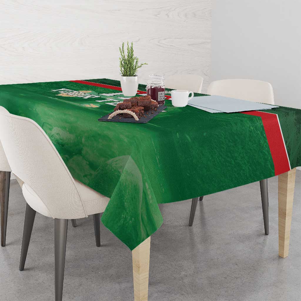 Custom Guadelope Football Tablecloth Basse Terre Green Style