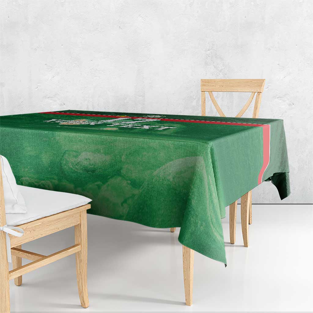 Custom Guadelope Football Tablecloth Basse Terre Green Style