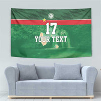 Custom Guadelope Football Tapestry Basse Terre Green Style