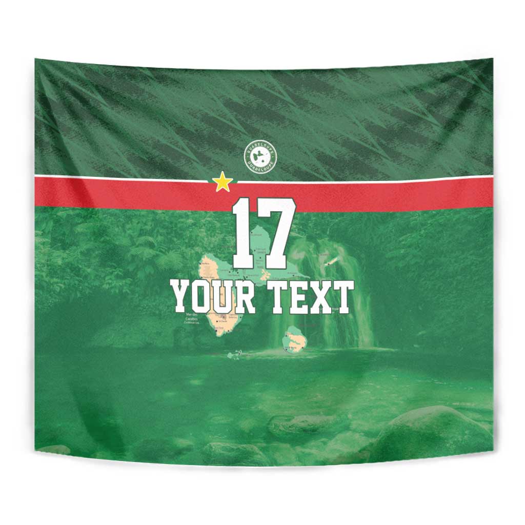 Custom Guadelope Football Tapestry Basse Terre Green Style