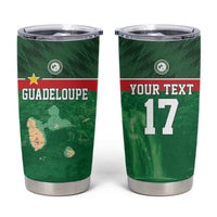 Custom Guadelope Football Tumbler Cup Basse Terre Green Style