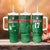 Custom Guadelope Football Tumbler With Handle Basse Terre Green Style