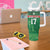 Custom Guadelope Football Tumbler With Handle Basse Terre Green Style