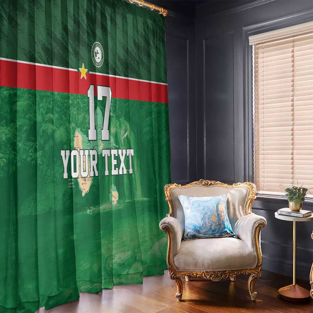 Custom Guadelope Football Window Curtain Basse Terre Green Style