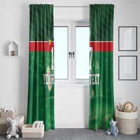 Custom Guadelope Football Window Curtain Basse Terre Green Style