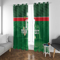 Custom Guadelope Football Window Curtain Basse Terre Green Style