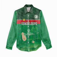 Custom Guadelope Football Women Casual Shirt Basse Terre Green Style