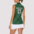 Custom Guadelope Football Women Sleeveless Polo Shirt Basse Terre Green Style