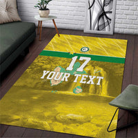 Custom Guadelope Football Area Rug Basse Terre Yellow Style