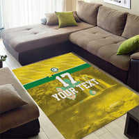 Custom Guadelope Football Area Rug Basse Terre Yellow Style